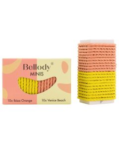 Mini Haargummis Orange Gelb 20er Set