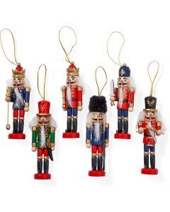 Nussknacker Soldat Ornament 6 Stück