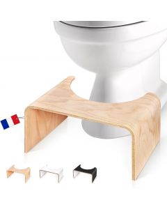 Toilettenhocker Holz Natur