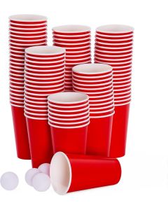 Beer Pong Set mit 100 Becher und 15 Bällen