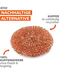 Kupferscheuerschwämme Lucky Scrubber 3er-Pack