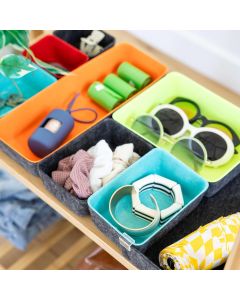 Organizer Behälter Ausziehbar 8er-Set Mehrfarbig