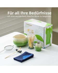 Matcha Set Grün Berg mit Ausgiessschale 7-tlg.