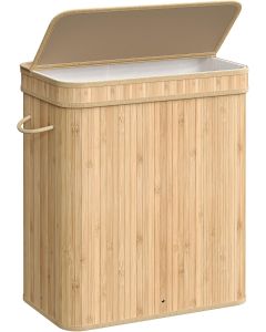 Wäschekorb Wäschesammler Bambus 100l