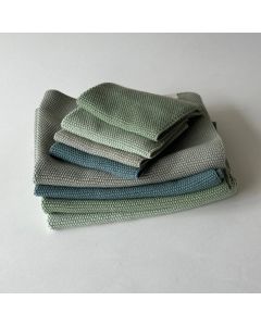 Spüllappen Aus Bio-Baumwolle 2er-Set Gestrickt Mint