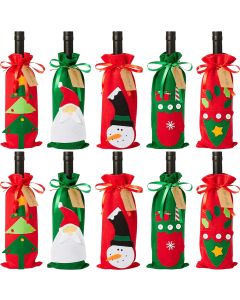 Geschenkbeutel für Weinfalsche Weihnachten 10 Stück