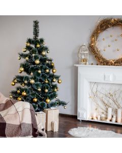 Baumkugeln Weihnachtsschmuck gold 100 Stück
