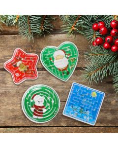 Geduldspiel Maze Puzzles Weihnachten 48 Stück
