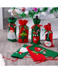 Geschenkbeutel für Weinfalsche Weihnachten 10 Stück