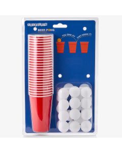 Beer Pong Set mit 25 Becher und 25 Bällen