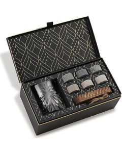 Soleil Whiskeyglas mit Kühlsteinen Geschenkset