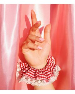 Haargummi rot-weiss Gingham