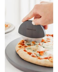Pizzaschneider Akazie grau