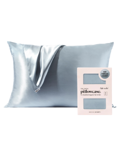 Satin Kissenbezug Queen Haze Blue