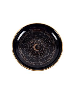 Schmuckschale mit Tierkreis Schwarz Gold