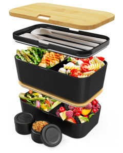 Nestable L Bamboo Black