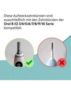 Ersatzbürsten Standard kompatibel mit Oral-B IO 8er Pack