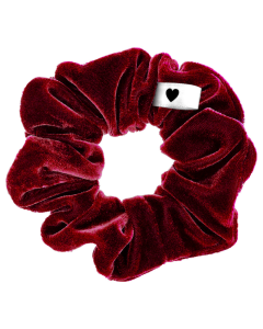 Samt-Scrunchie Rot