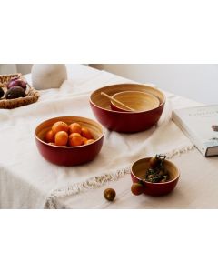 Bowl Bambus L rot