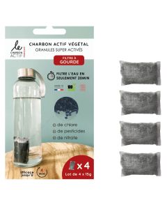 Aktivkohlegranulat 4er Set