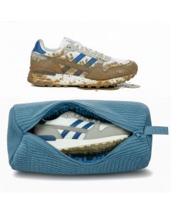 Schuhwaschbeutel blau