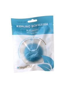 Konjac Schwamm Blaubeere, mit Fruchtsäuren gegen Fältchen