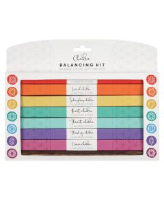 Chakra Balancing Räucherstäbchen Geschenkset 7 x 10er Packung mit Räucherstäbchenhalter