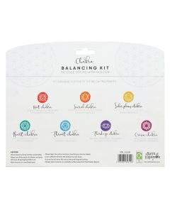 Chakra Balancing Räucherstäbchen Geschenkset 7 x 10er Packung mit Räucherstäbchenhalter