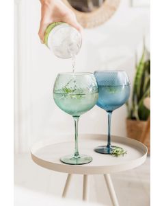 Gingläser Twist 2er-Set grün/blau