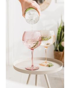 Gingläser Twist 2er-Set pink/peach