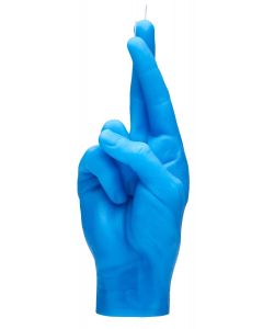 Crossed Fingers Blau