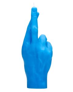 Crossed Fingers Blau
