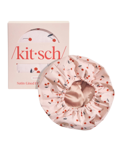 Duschhaube mit Satinfutter Kirschen