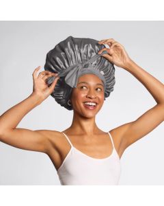 Satin Bonnet XL Anthrazit
