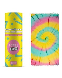 Tie Dye Strandtuch Baumwolle Hamam Strandtuch 180x100cm Batik Pink-Grün