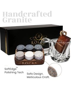 Twist Whiskeygläser mit Kühlsteinen Geschenkset