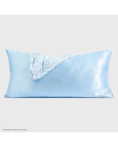 Satin Kissenbezug King Bridgerton Toile de Blue