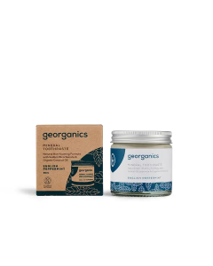 Mineralische Zahnpasta im Glas ohne Fluorid Pfefferminze 60ml
