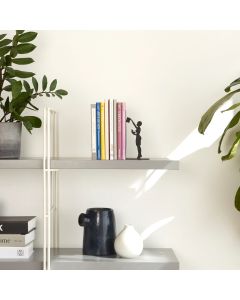 Buchstütze The Library Schwarz