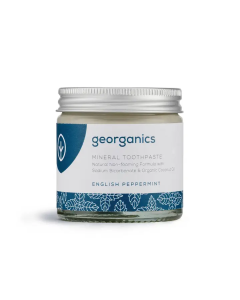 Mineralische Zahnpasta im Glas ohne Fluorid Pfefferminze 60ml