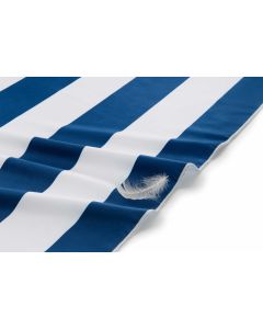 Strandtuch XXL Mikrofaser schnelltrocknendes Badetuch 160x90cm Marineblau - Weiss