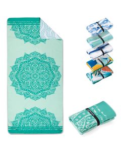 Strandtuch XXL Mikrofaser schnelltrocknendes Badetuch 200x90cm Mandala