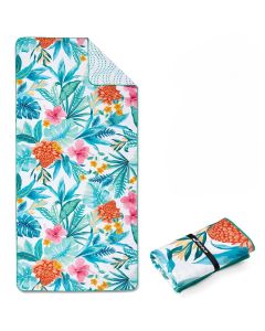 Strandtuch XXL Mikrofaser schnelltrocknendes Badetuch 160x90cm Tropic Flowers