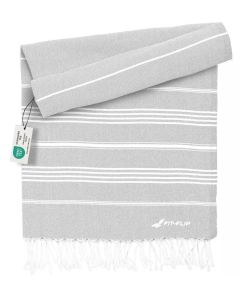 Hamamtuch Baumwolle Recycelt 100x200cm Light Grey - Sultan
