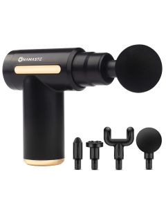 Mini Massagepistole mit vier Massageköpfen