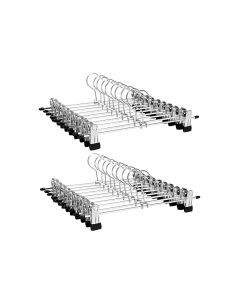 Hosenbügel aus Metall 20er Set Kleiderbügel mit Klammern