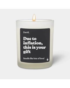 Duftkerze Weiss Woody Due to inflation, this is your gift