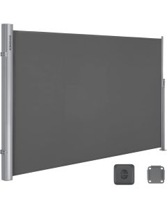 Seitenmarkise ausziehbar 180x400cm anthrazit Alu