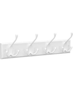 Wandgarderobe Hakenleiste Metall Flur Wolkenweiss