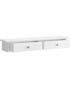 Wandregal mit Schubladen, modern, weiss